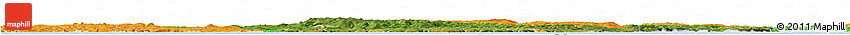Satellite Horizon Map of Devon County, political outside
