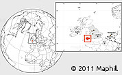 Blank Location Map of Devon County, highlighted grandparent region, within the entire country