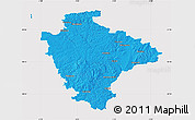 Political Map of Devon County, cropped outside