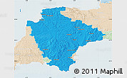 Political Map of Devon County, lighten