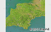 Satellite Map of Devon County