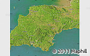 Satellite Map of Devon County