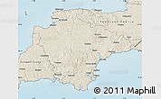 Shaded Relief Map of Devon County