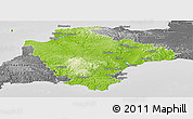 Physical Panoramic Map of Devon County, desaturated