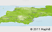 Physical Panoramic Map of Devon County