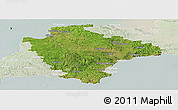 Satellite Panoramic Map of Devon County, lighten