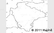 Blank Simple Map of Devon County, no labels