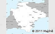 Gray Simple Map of Devon County