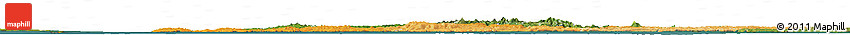 Political Shades Horizon Map of South West, satellite outside
