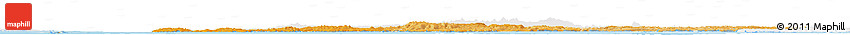 Political Shades Horizon Map of South West, single color outside