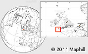 Blank Location Map of Isles of Scilly, highlighted parent region, highlighted grandparent region, within the entire country