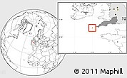 Blank Location Map of Isles of Scilly, highlighted parent region, highlighted grandparent region