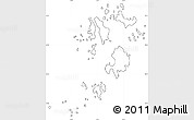 Blank Simple Map of Isles of Scilly, cropped outside, no labels