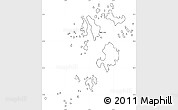 Blank Simple Map of Isles of Scilly