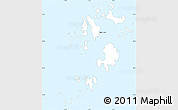 Classic Style Simple Map of Isles of Scilly