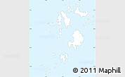 Gray Simple Map of Isles of Scilly, single color outside