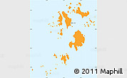 Political Simple Map of Isles of Scilly