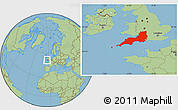 Savanna Style Location Map of South West