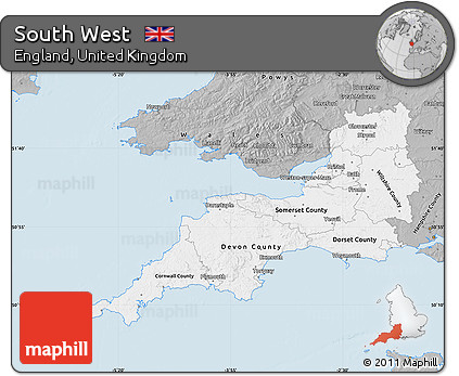 Gray Map of South West