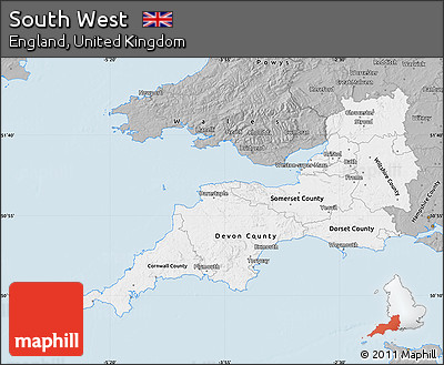 Gray Map of South West