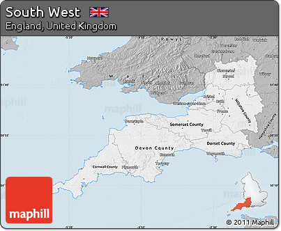 Gray Map of South West