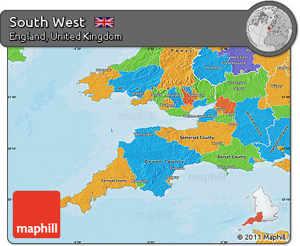 Political Map of South West