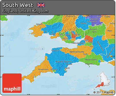 Political Map of South West
