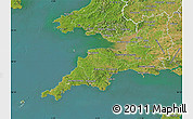 Satellite Map of South West