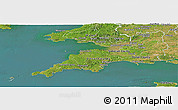 Satellite Panoramic Map of South West