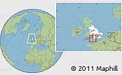 Savanna Style Location Map of Poole, highlighted parent region, highlighted grandparent region, within the entire country