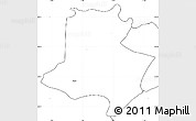 Blank Simple Map of Poole