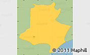 Savanna Style Simple Map of Poole