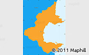 Political Simple Map of Torbay