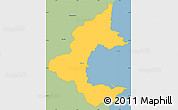 Savanna Style Simple Map of Torbay