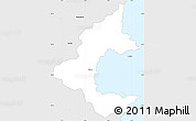 Silver Style Simple Map of Torbay