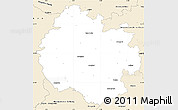 Classic Style Simple Map of County of Herefordshire