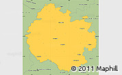 Savanna Style Simple Map of County of Herefordshire