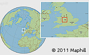 Savanna Style Location Map of Dudley