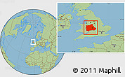 Savanna Style Location Map of West Midlands