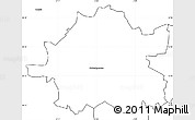 Blank Simple Map of Wolverhampton
