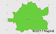 Political Simple Map of Wolverhampton, cropped outside