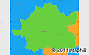 Political Simple Map of Wolverhampton