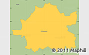 Savanna Style Simple Map of Wolverhampton