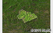 Satellite Map of Calderdale, darken