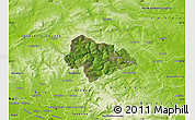 Satellite Map of Calderdale, physical outside