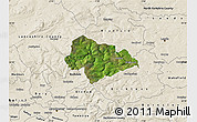 Satellite Map of Calderdale, shaded relief outside
