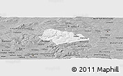 Gray Panoramic Map of Calderdale