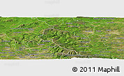 Satellite Panoramic Map of Calderdale