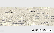 Shaded Relief Panoramic Map of Calderdale