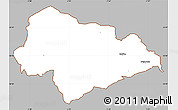 Gray Simple Map of Calderdale, cropped outside